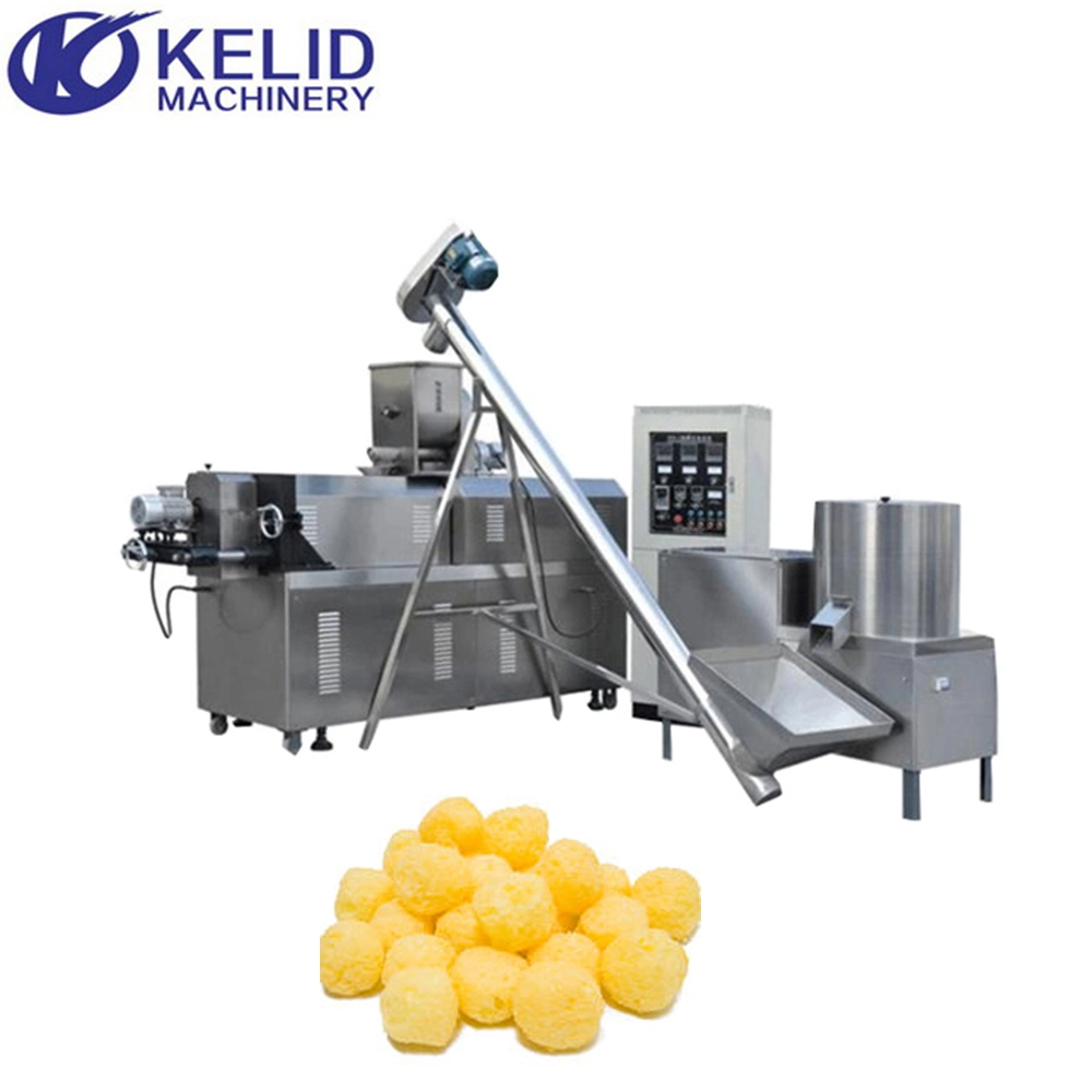 Puff Rice Puffed Corn Chips Locken Stick Gebratene Bar Snack Coco Pop Cerealien Ringe Käse Ball Kernfüllung Essen Twin Schneckenextruder Verarbeitung Maschine