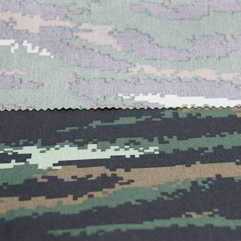 100% Nylon 3-Layer Waterproof Breathable Functional Camouflage Fabric for Workwear Jacket