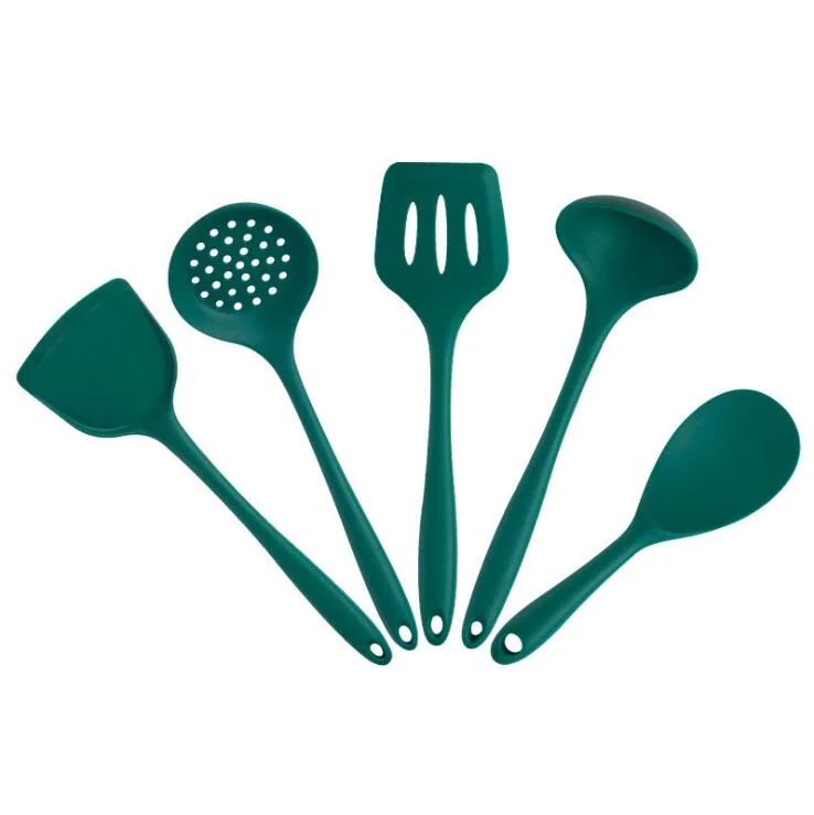 Ustensile de cuisson Set de cuisson en silicone spatule Non-Stick Outils résistant à la chaleur pour une batterie de cuisine