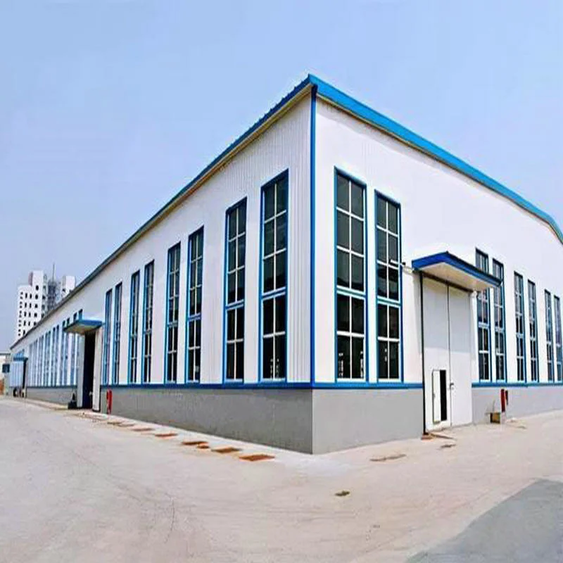 China Heißer Verkauf Prefab Stahlgebäude Schuppen Lagerhalle Werkstatt Fabrik Halle Industriepark Zone Chemische Anlagen Entsalzungsanlagen