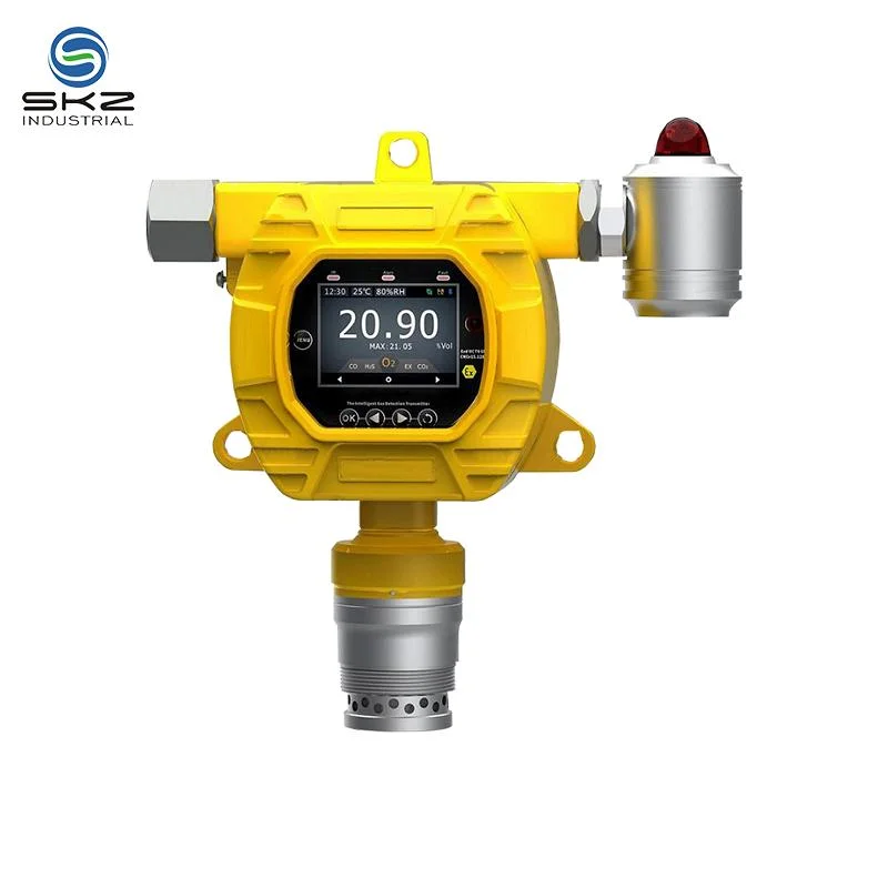El sonido de alarma de luces Skz2050b-5-sulfuro de hidrógeno H2s Detector de fugas de gas del sistema de alarma de gas de la máquina de prueba de fugas de gas