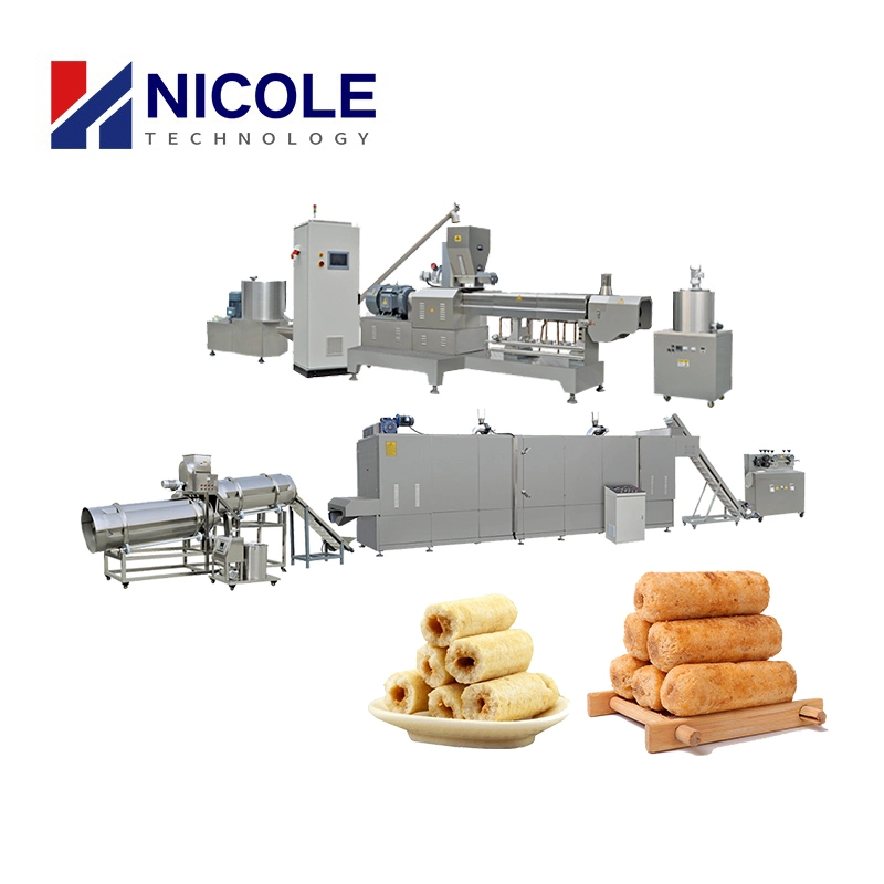 High Quality Good Taste Core-Filling/Inflating Snacks Processing Line