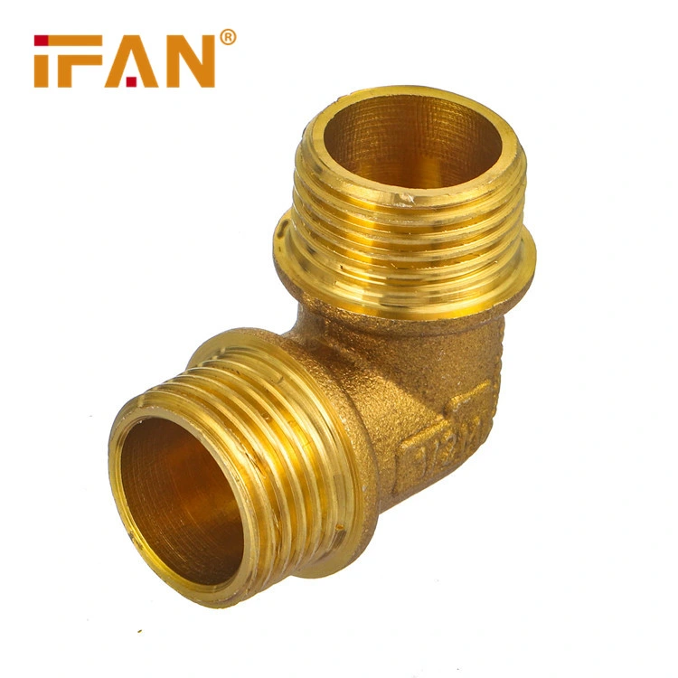 Ifan Customized Plumbing Sanitary Male Thread Elbow 20-32mm Brass Elbow Fittings