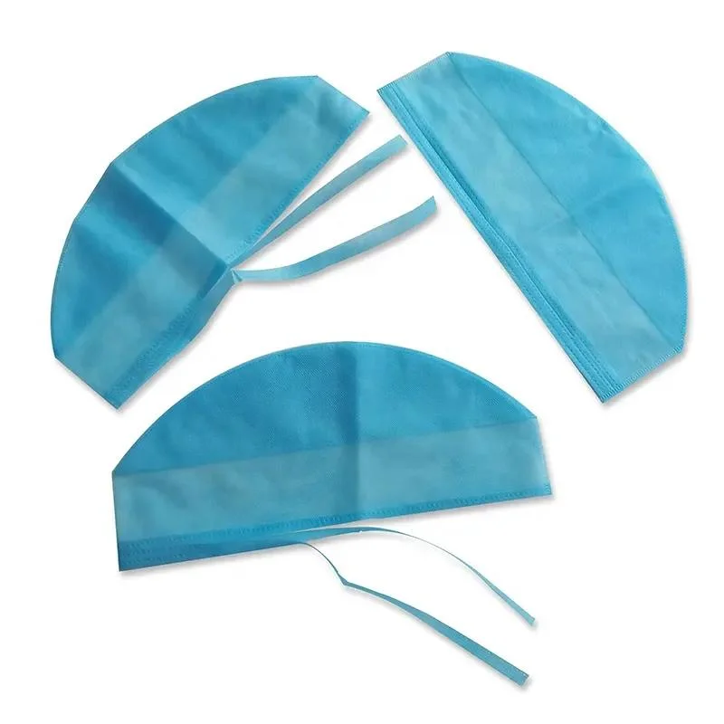 Wholesale Disposable Nonwoven Medical Doctor Surgeon Cap with Ties