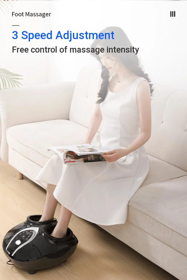 Ningdecrius Air Compression Roller Fuß Massagegerät Vibration Tiefkneten Verbessern Sie die Durchblutung mit dem Heat Shiatsu Electric Foot Massager