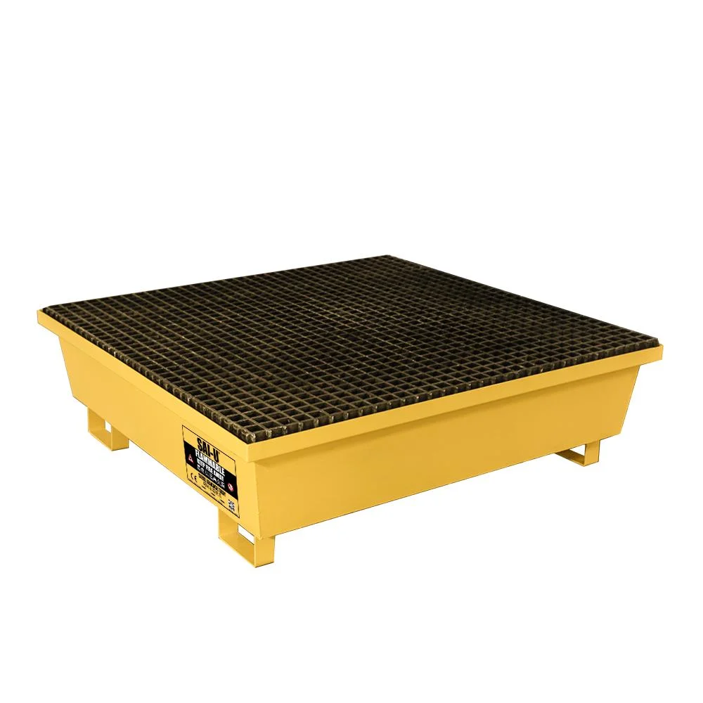 Sai-U 4 Fass Steel Spill Pallet: Metall-Auffangpaletten für Brennstoffe