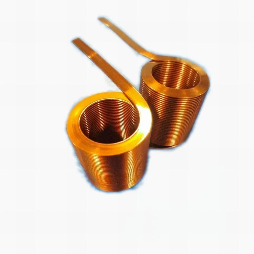 Insulation Coated Pure Copper Wire Flat Copper Coil Inductor High Frequency Mutilayer Magnetic Flat Copper Coil