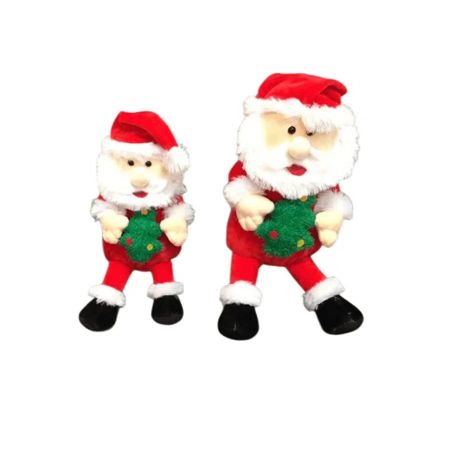 Children's Gifts Custom Christmas Decorations Funny Santa Claus Playing Plush Doll Xmas