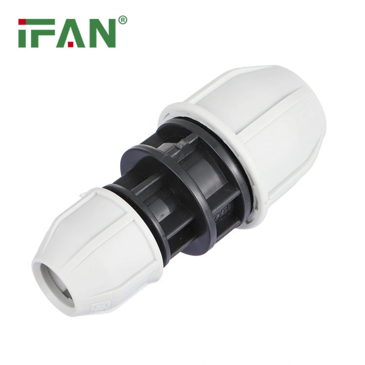 Ifan Plastic Plumbing Fitting PE PP Compression Fittings Grey Color 20-110mm HDPE Pipe Fittings