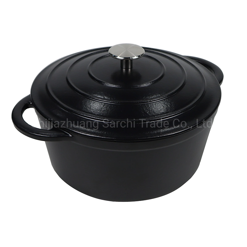 2.6qt 5.2qt Nonstick Bread Baking OEM Customized Colorful Matte Multi Cast Iron Enameled Dutch Oven