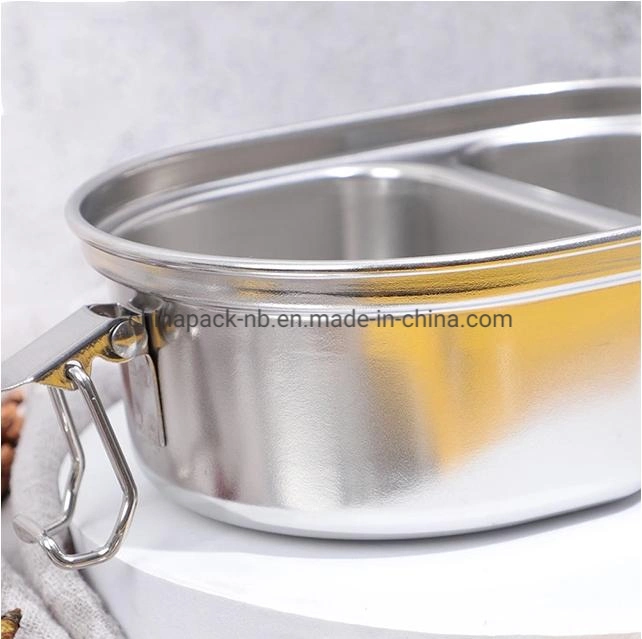 Stainless Steel Lunch Box with Lids Metal Food Storage Box Containers