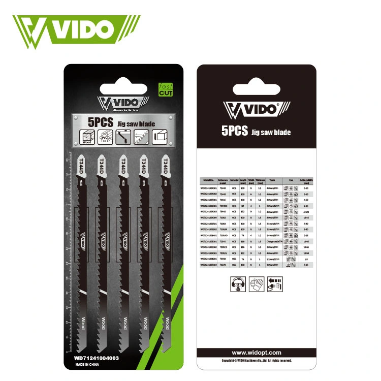 Vido T344D HSS Hcs Material Jig Saw Blades Power Tools for Wood-Cutting