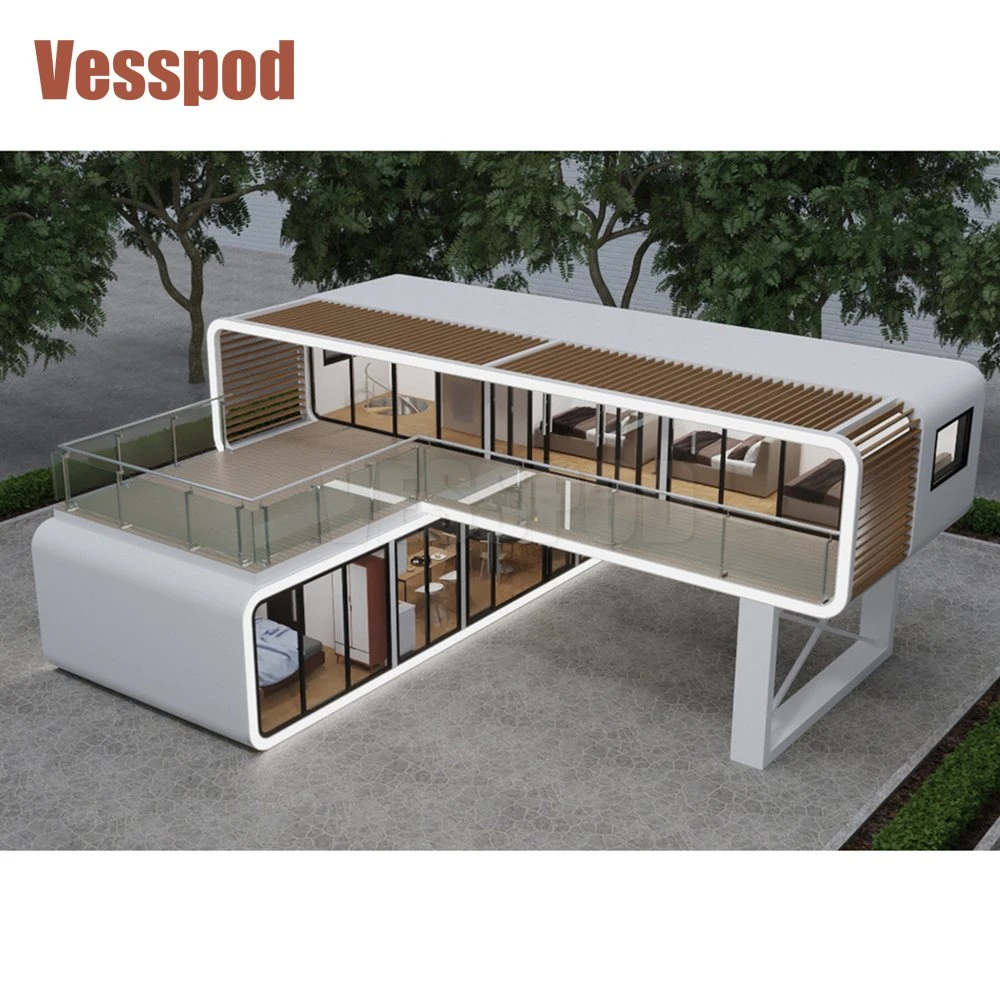 2023 Volferda Vesspod تصميم منزل مدير 2 قصة شاليه أبل منزل مثالي مكون من 3 غرف نوم وحمامين، ومطبخ، وحاوية قابلة للتعديل Vu115 Apple House Capsule House