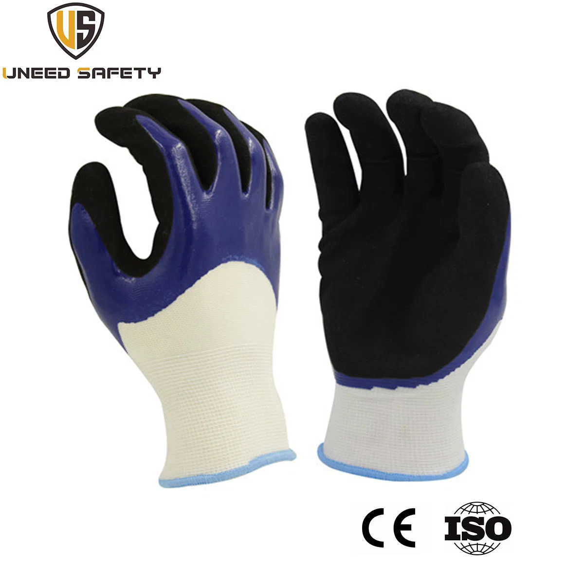 Laminated Rubber Coated Labor Protective Industrial Working Safety Gloves