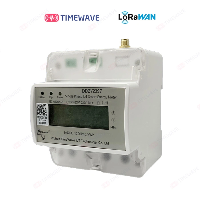 Nb-Iot Single Phase Smart Electric Energy Meter with Guide Rail and Prepaid Remote Control, Electricity on-off Control