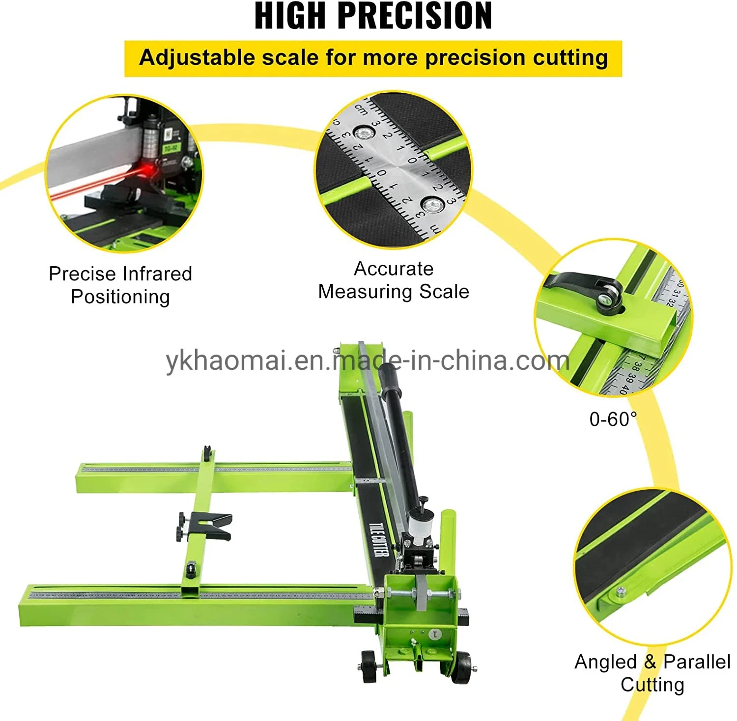 39 Inch 1000mm Manual Tile Cutter All-Steel Frame, Tile Cutting Machine W/Laser Guide and Bonus Spare Tile Cutter Hand Tool for Precision Cutting Porcelain Cera