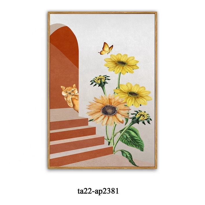 Sunflower Abstract Painting Wall Art Cheap Custom Painting Home Decor Warming Decoration Living Room