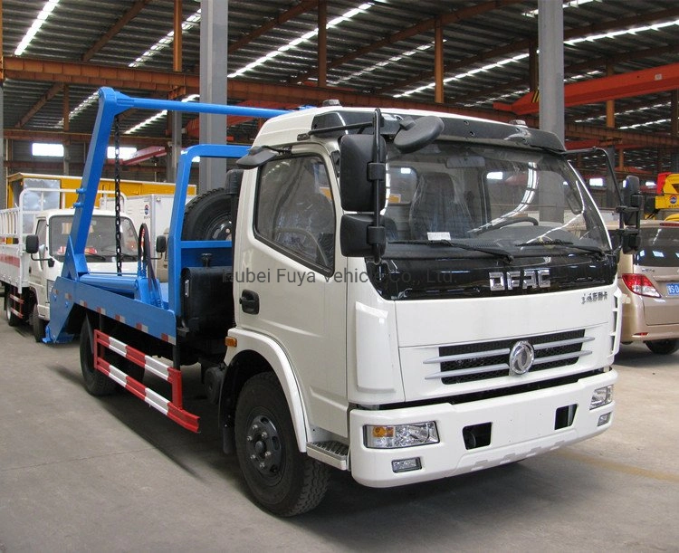 Dongfeng 4X2 3cbm 5m3 Swing Arm Roll off Skip Loader Garbage Truck