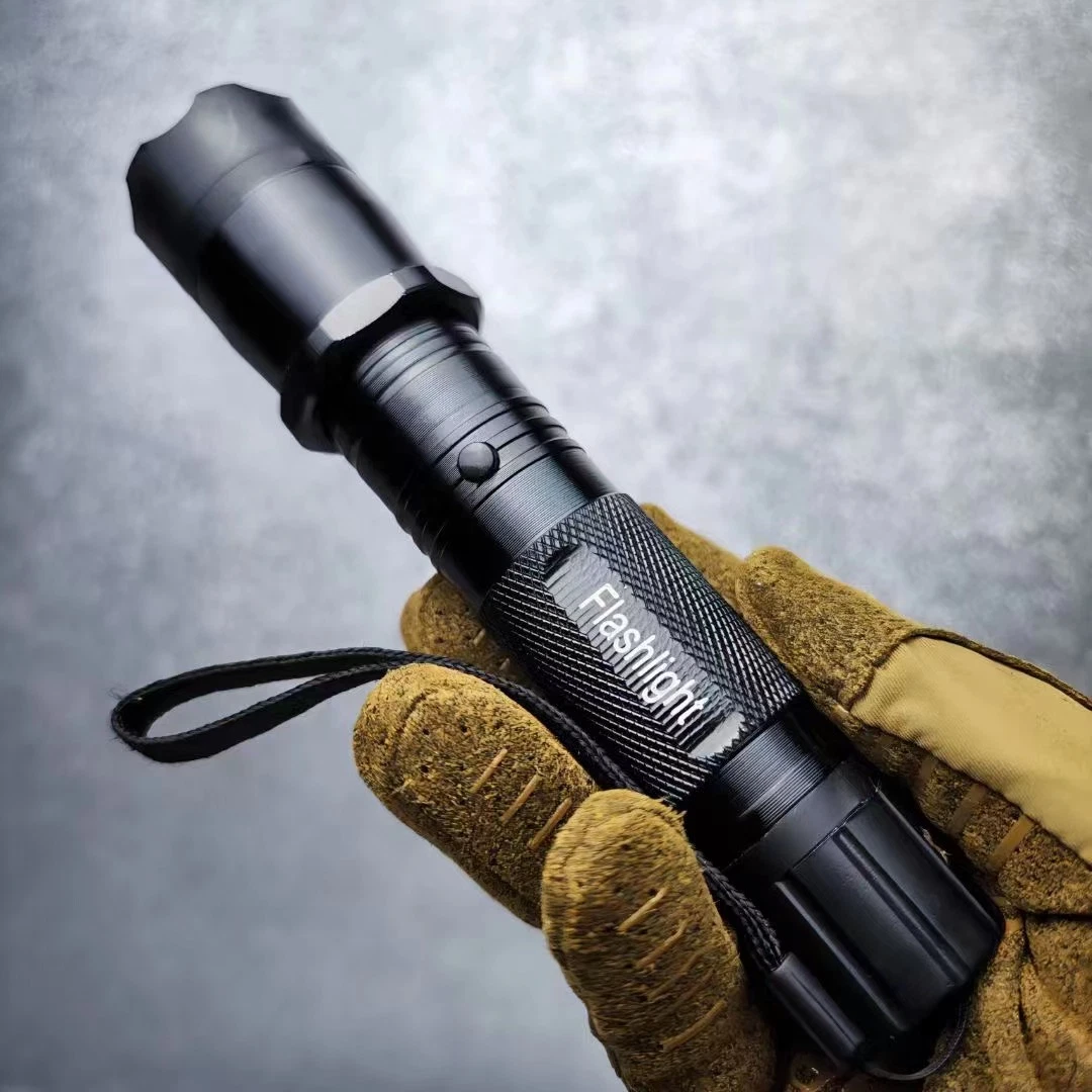 1101 LED Self Defense Flashlight Windproof Torch for Night