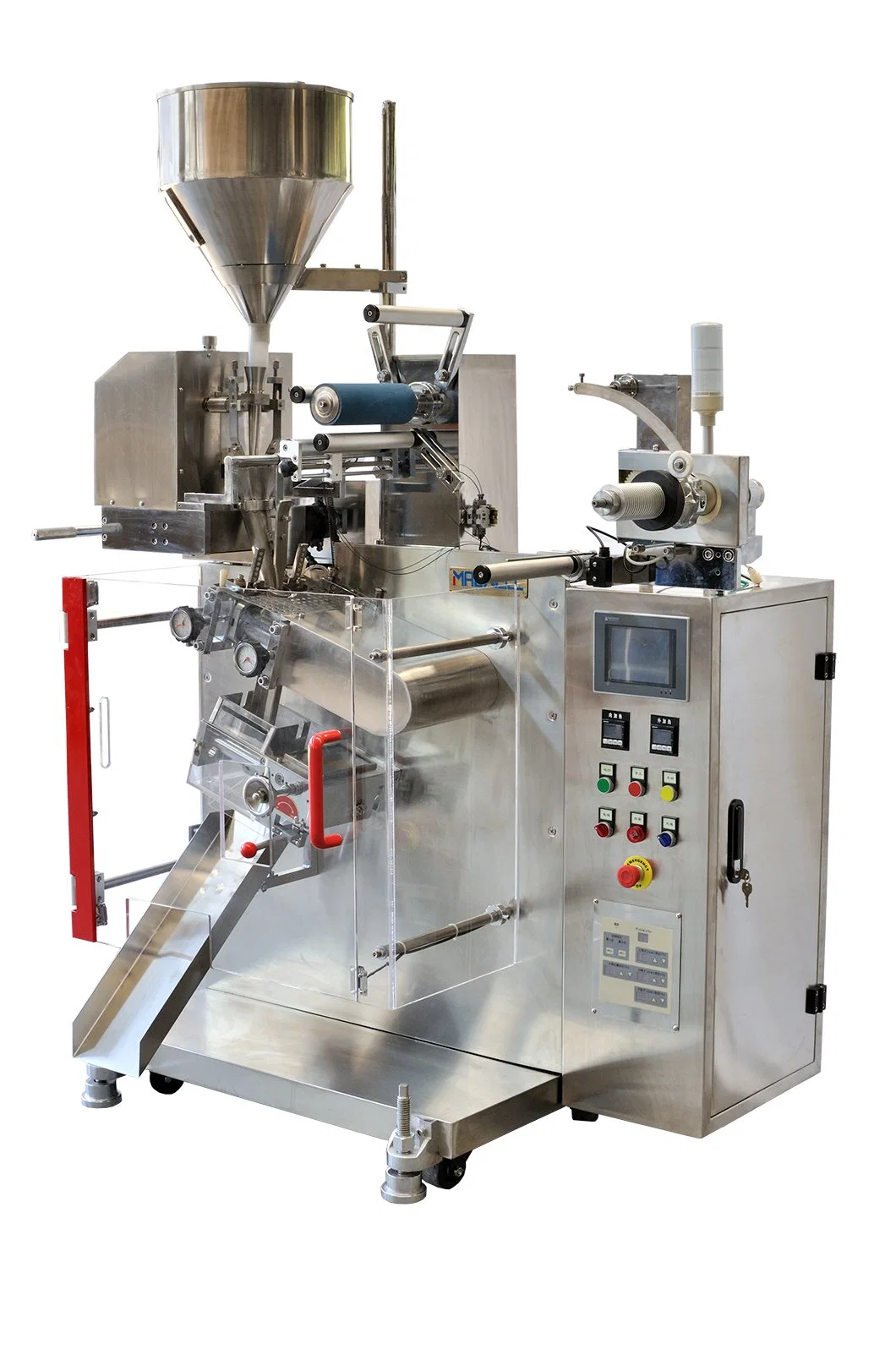 Automatic Single Packing Machinery for Seasoning/Granulated Sugar/Coffee/Dried Vegetable/Ginger/Masala/Curry/Spices/Oil/Powder/Food with PE/Pet/BOPP Bags Sachet