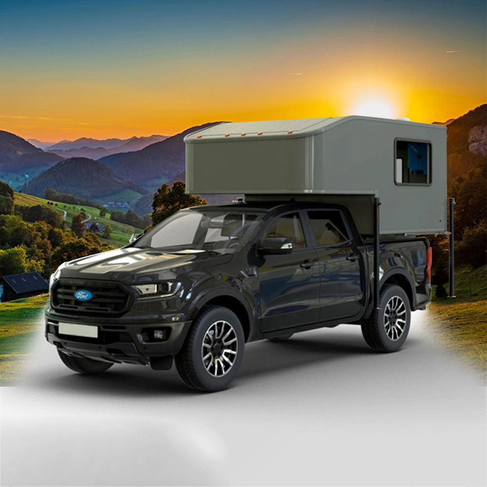 Mobile campeur hors route Mini caravane RV de roulottes de voyage en camping-car d'auvent du chariot