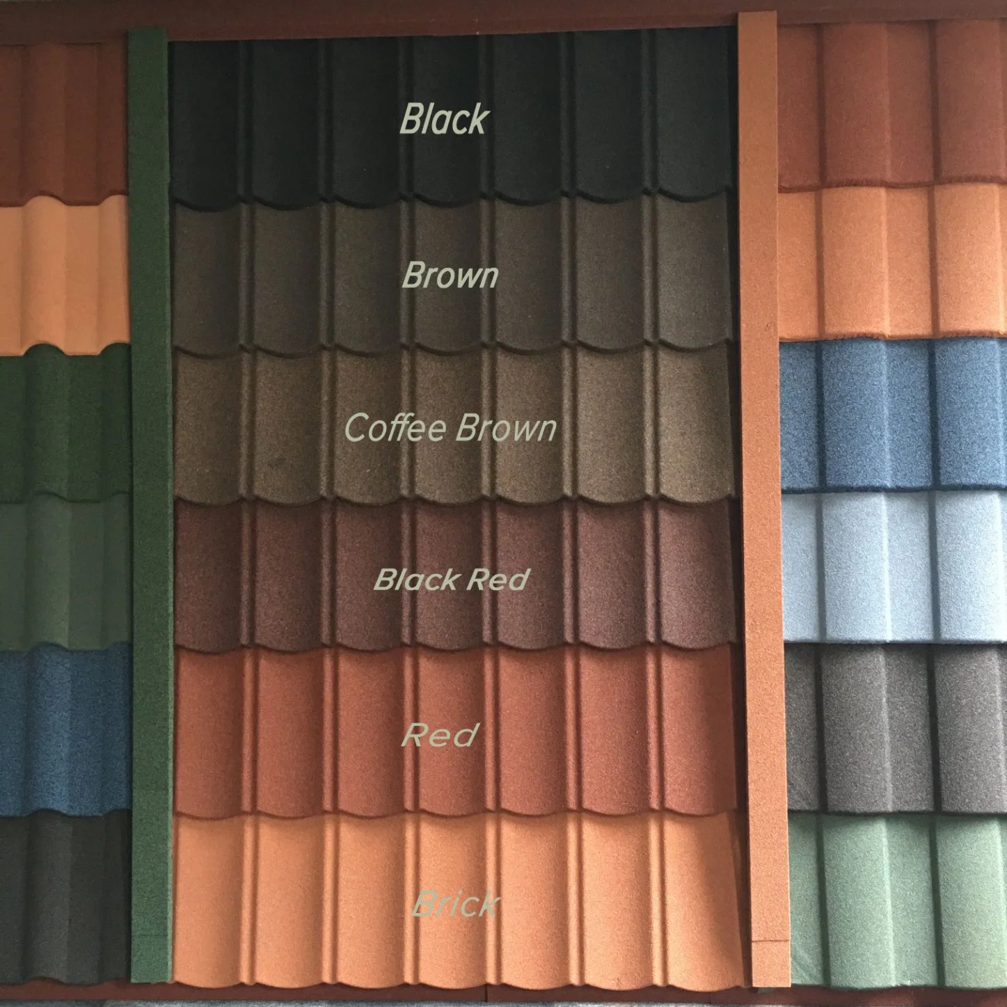 Bond Style Aluminum Zinc Purple Late Material Color Roofing Tiles Italian Painted Metal Clay Roofing Sheets