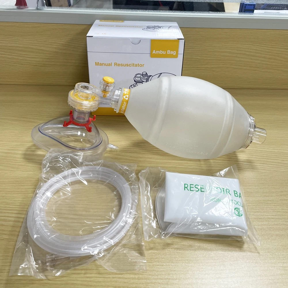 SEBS Ambu Fábrica tamanho pediátrico SEBS ressuscitador manual do Kit de fábrica SEBS Ambu com caixa de Cor MARCAÇÃO FDA