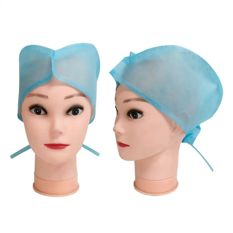 Disposable Non Woven Medical Surgical Cap with Tie on Back for Hospital