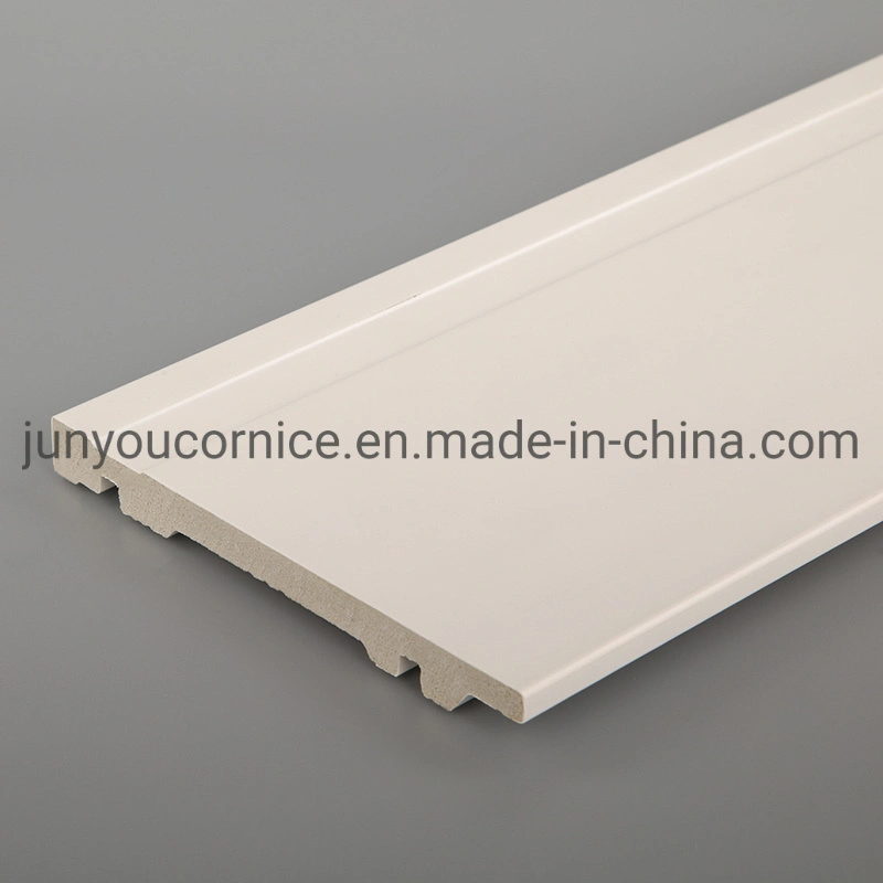 White Primed Finger Jointed Easy Install Baseboard LED Strip Light Skirting Board