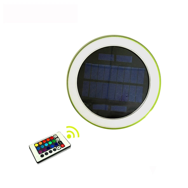 Solar Water Floating LED Light Lamp with Remote Controller Agent Cooperation