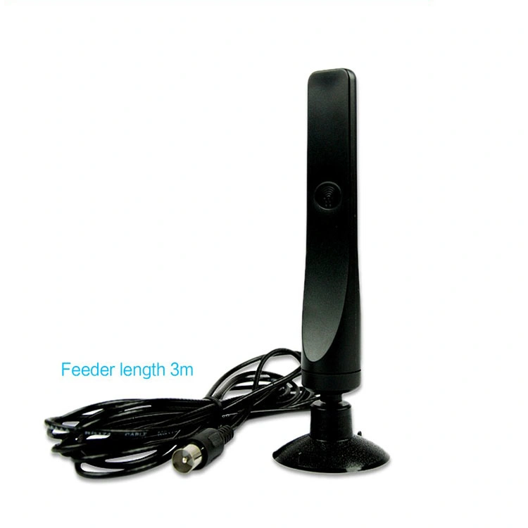 Amazon Hot Sale 12dBi antena TV para DVB-T TV HDTV Digital Freeview amplificador de antena HDTV
