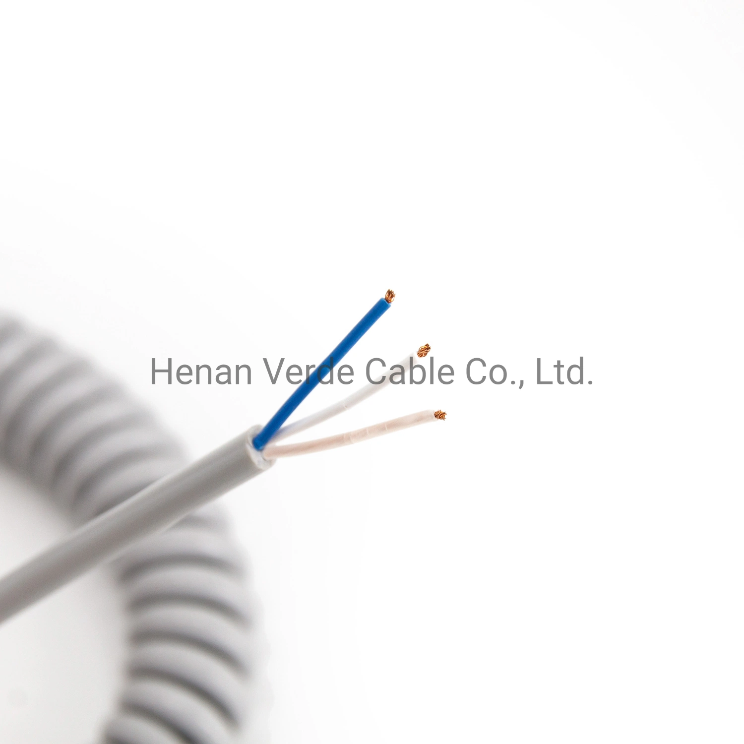 0.25mm 0.50mm 0.75mm PVC PU Telephone Communication Cable Spiral Coiled Cable