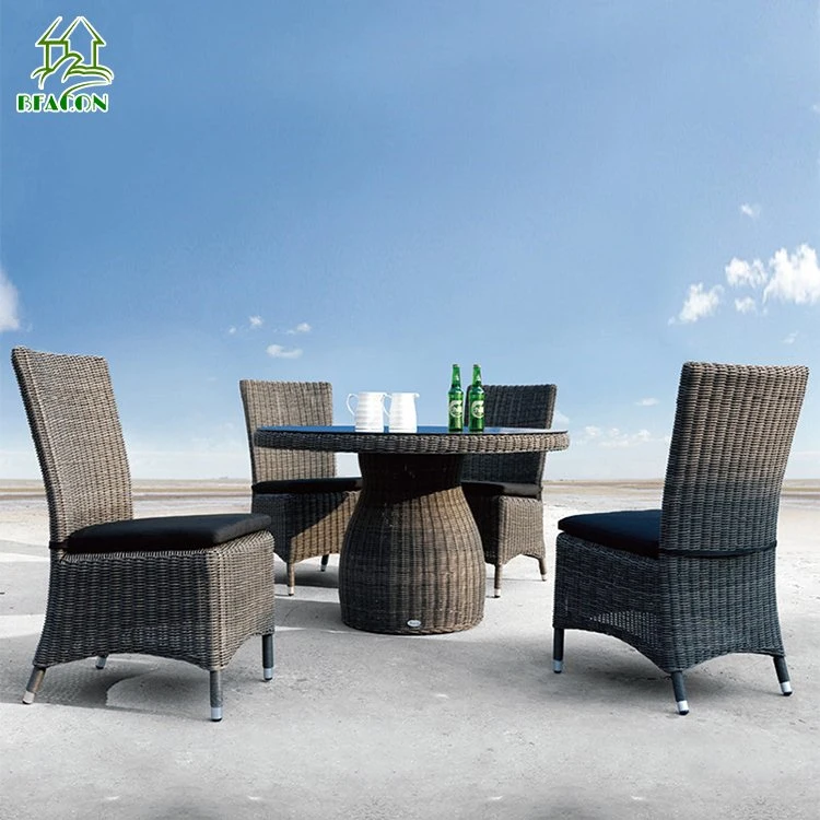 Modern Outdoor Patio Round Table and Chairs Garden Sofa Set