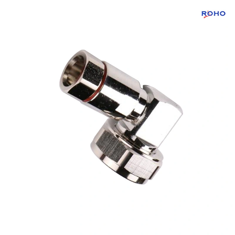 7-16 DIN Male Right Angle Connector Clamp Non-Solder Contact Attachment for 1/2 Corrugated Feeder Cable