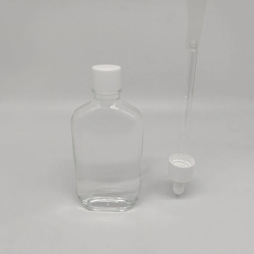 50ml Clear Glass Dropper Bottle Customized Cosmetic Container