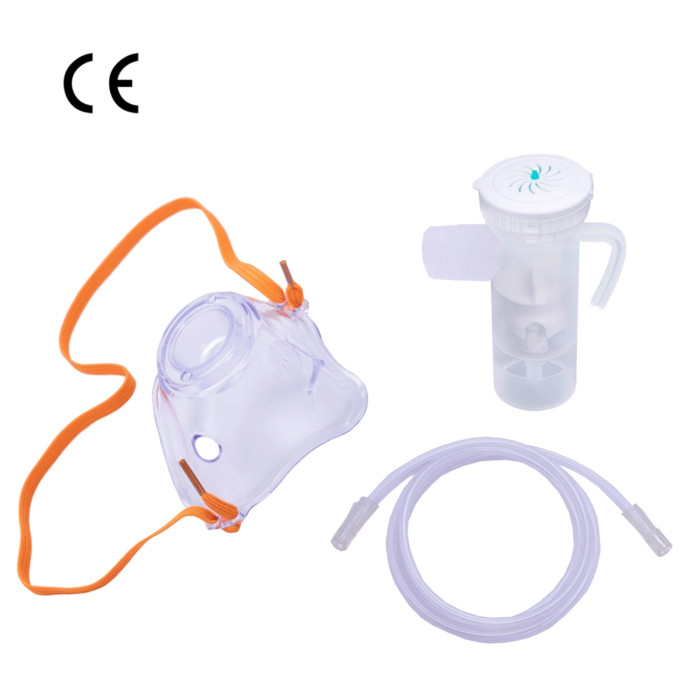 Nebulizer Chamber with Cap Sterile Medical Nebulizer Set Double-Way&One-Way Valve Type Nebulizer Cup Oxygen Nebulizer Mask with Tube for Adult/Kids with CE ISO