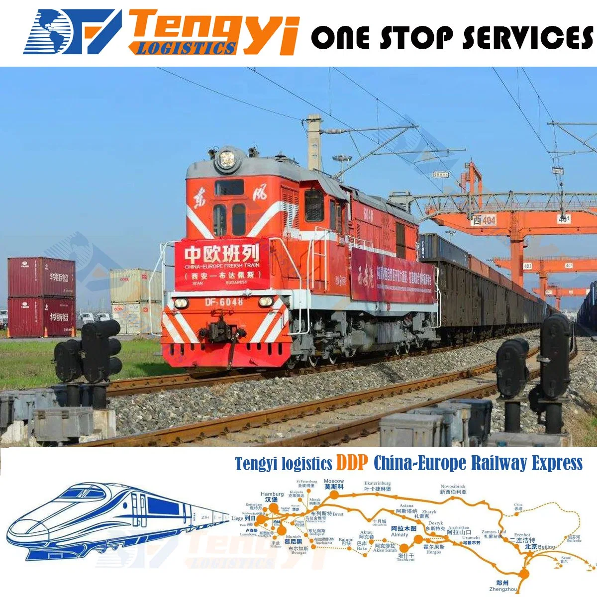 Cheap Railway Freight Forwarder Rail Shipping Fast Amazon Shipping Train Freight Railway From China to Dusseldorf Cologne Stuttgart