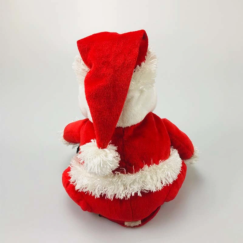Christmas Gifts 25cm Plastic Eyes Soft Stuffed Toy Lovely Plush Santa Claus