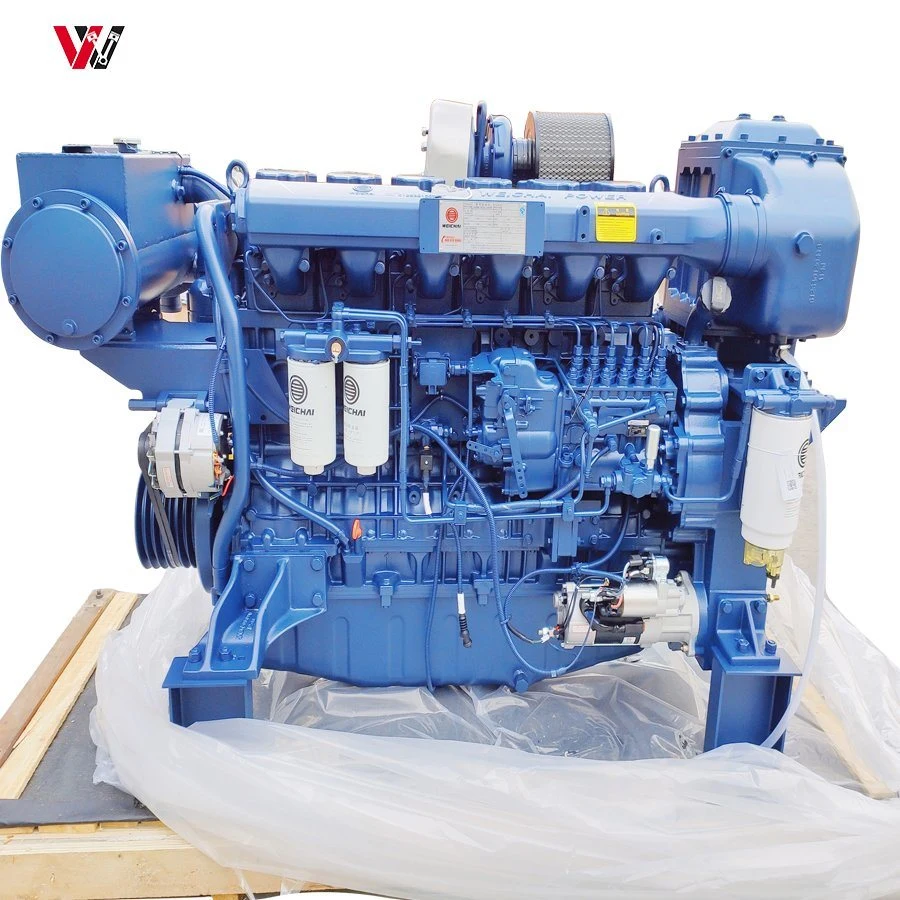 Water Cooled 6 Cylinder Weichai Wp6c Wp6c165-18 Marine Diesel Engine in Stock