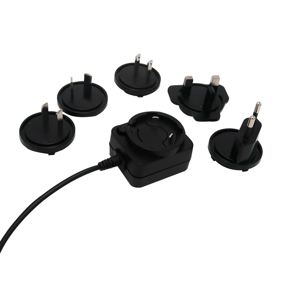 Múltiples Universal Us/Au/UK/Kr/enchufe europeo 5V 1A Fuente de alimentación ac a dc intercambiables de 5W Adaptador de cargador de pared