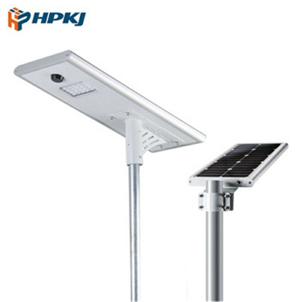 Hepu 30W 60W 80W Venda de Fábrica Tudo em Um Luz de Rua Solar LED Integrada/Luz Exterior 5 Anos de Garantia IP67 Fabricante Chinês