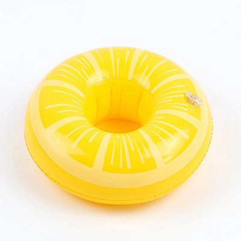 Vaso inflable para la fiesta de la piscina con forma de fruta y limón