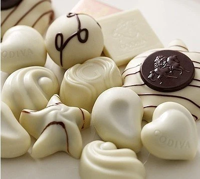 Le chocolat blanc chocolat concentré de boulangerie, des bonbons et de boire