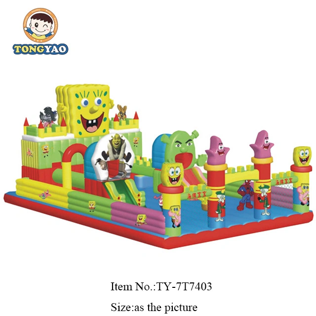 Dinosaur 0.55mm material PVC estilo castelo insuflável de gelo comerciais Kids Jumping Castle (TY-7T252)