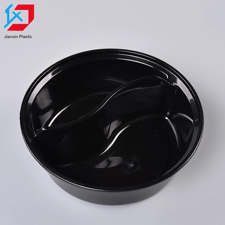 2 Compartment Round Bowl with Lid