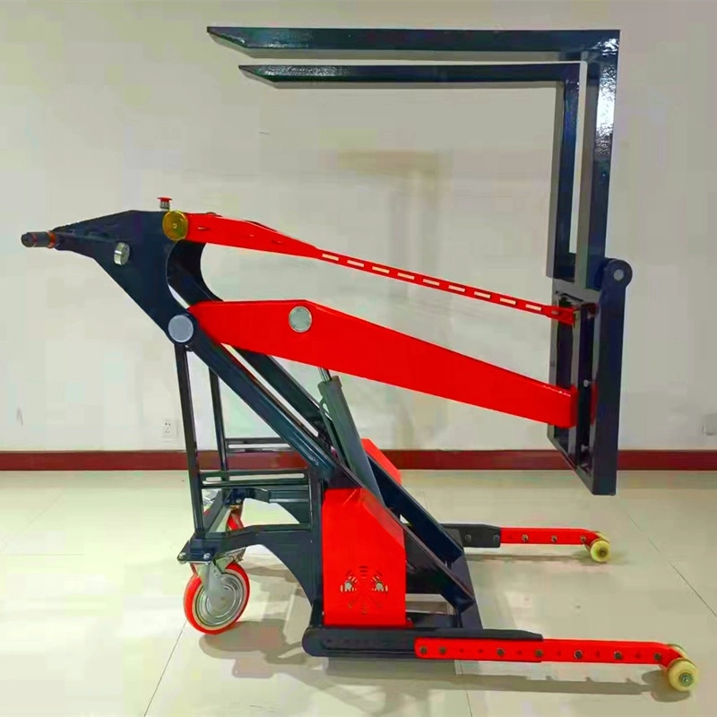 China Made 500kg 1.5m Capacity Hydraulic Hand Lift Manual Stacker