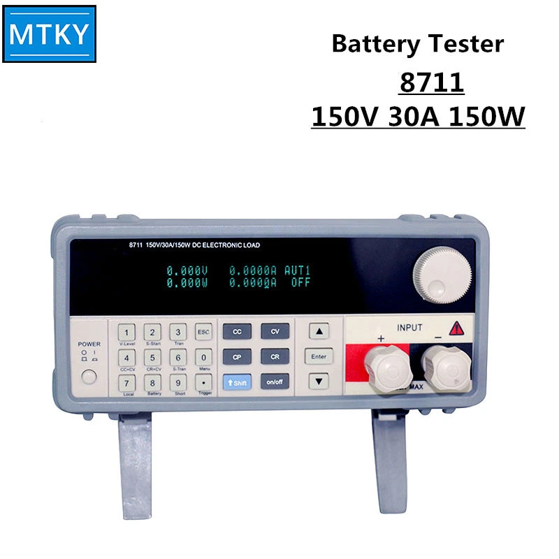 Programmable 150V 30A 0.1mv 0.01mv 150W Battery Capacity Tester DC Electronic Load