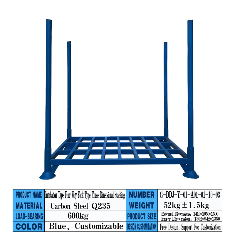 Heavy Duty Warehouse Storage Forklift Standard Steel Iron Pallet Metal Pallet Transportation Pallets with Power Coated Treatment