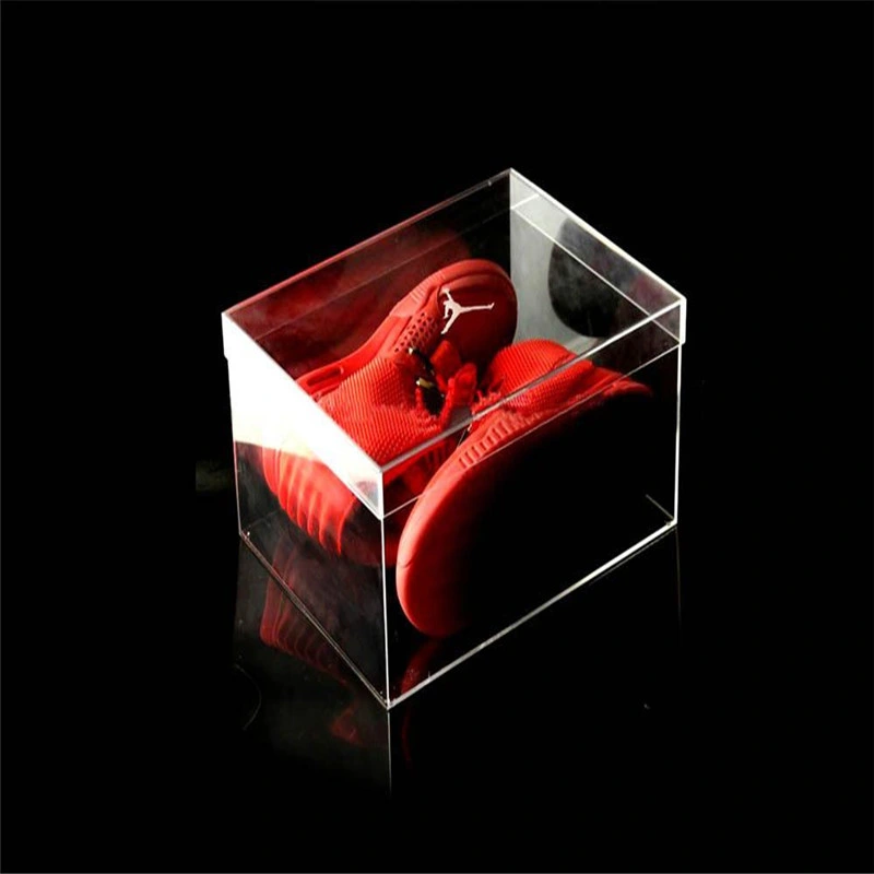 Advertising Standard Rectangular Clear Custom Acrylic Box for Sports Shoes