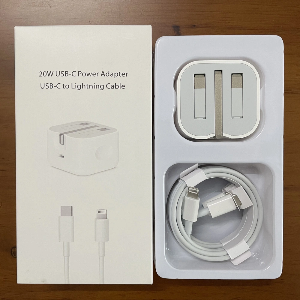 Original Quality UK Plug 20W Charger A2244 UK 20W USB-C Power Adapter (MUJ83) for Phone 12 13 PRO Max Pd Fast Charging